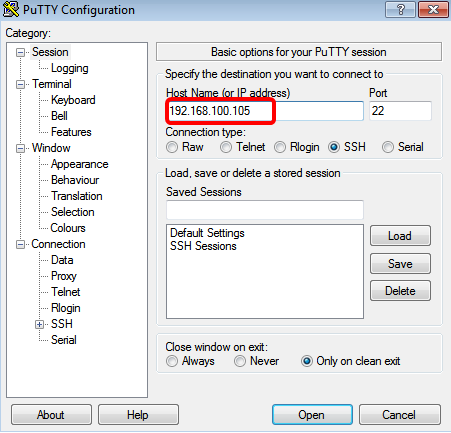 cisco putty command for ip for mac free